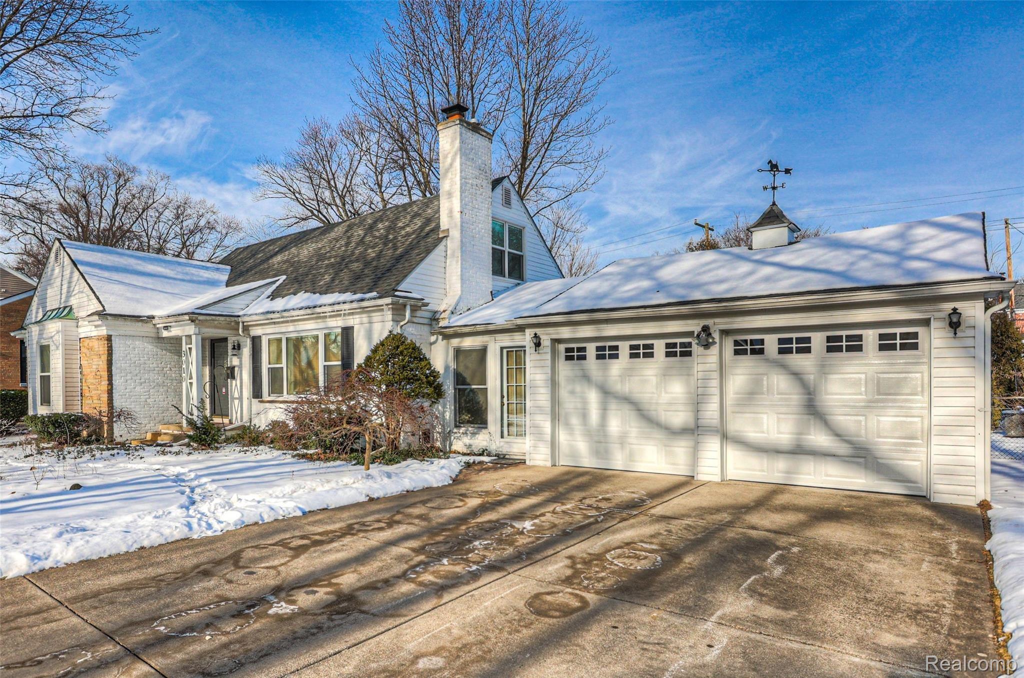 Wide Driveway and Two Car Garage