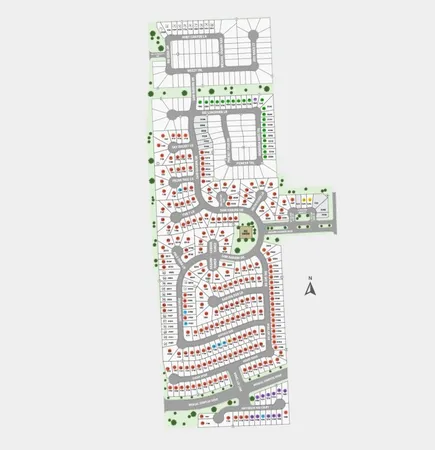 an aerial view of a swimming pool and outdoor space