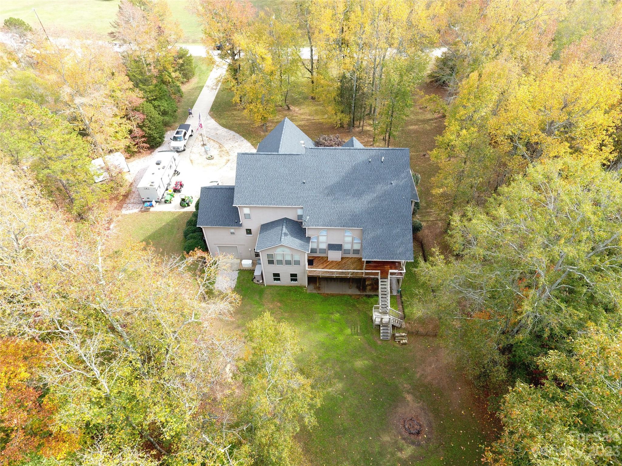 6100 Rehobeth Road Waxhaw, NC 28173 - Photo 37 of 37 a aerial view of a house with swimming pool in back