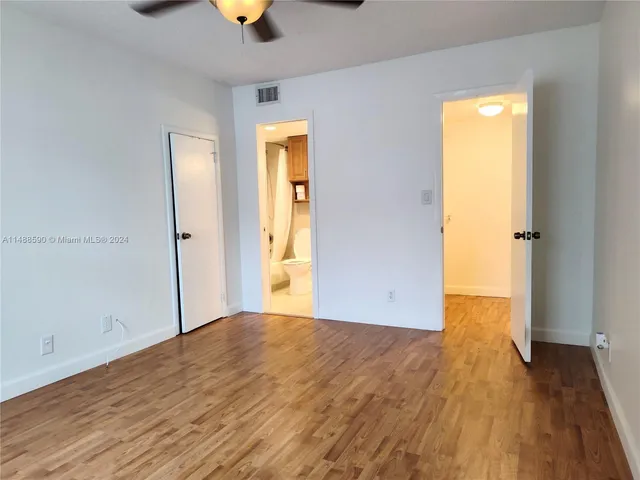a view of livingroom with wooden floor