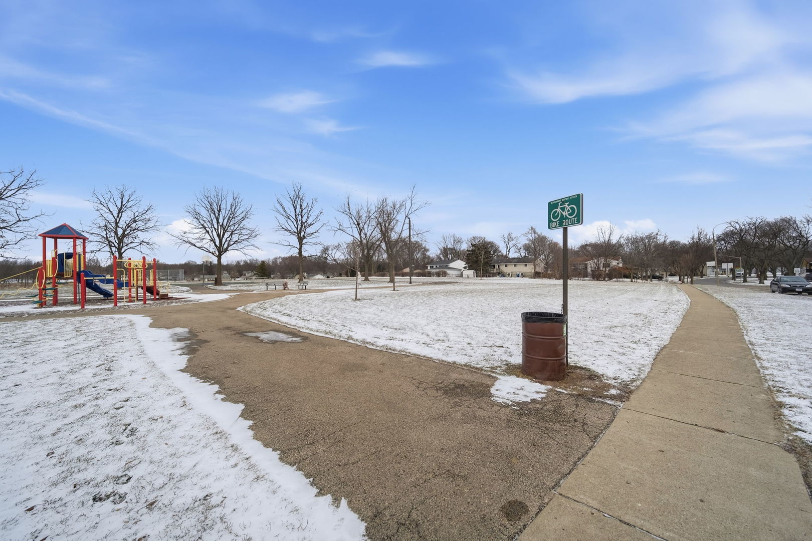 7214 Farmstead Lane Hanover Park, IL 60133 - Photo 27 of 30 a view of a street with trees