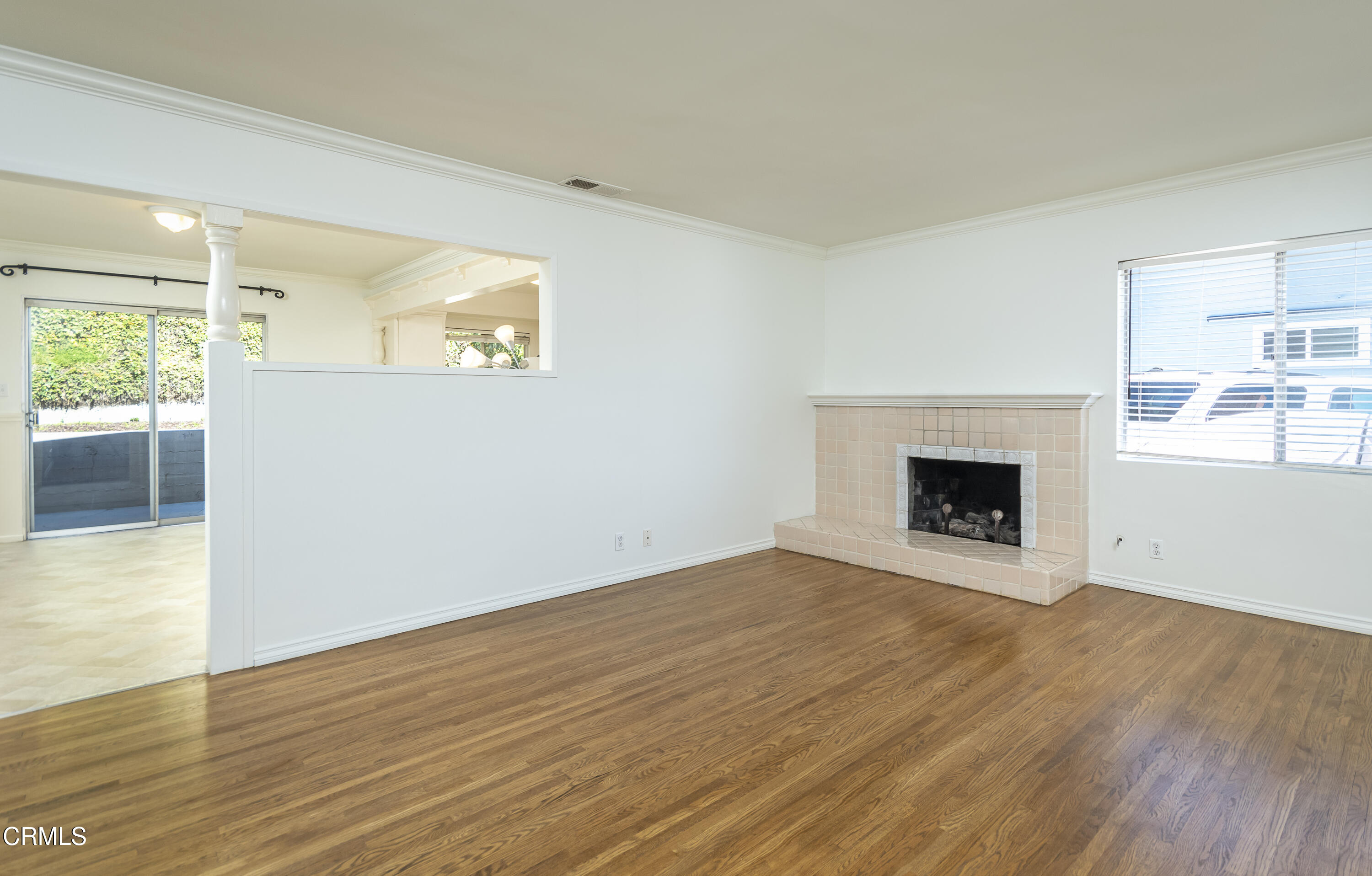 3021 Ashwin Drive, Unit B La Crescenta, CA 91214 - Photo 4 of 20 a view of empty room with wooden floor and fireplace