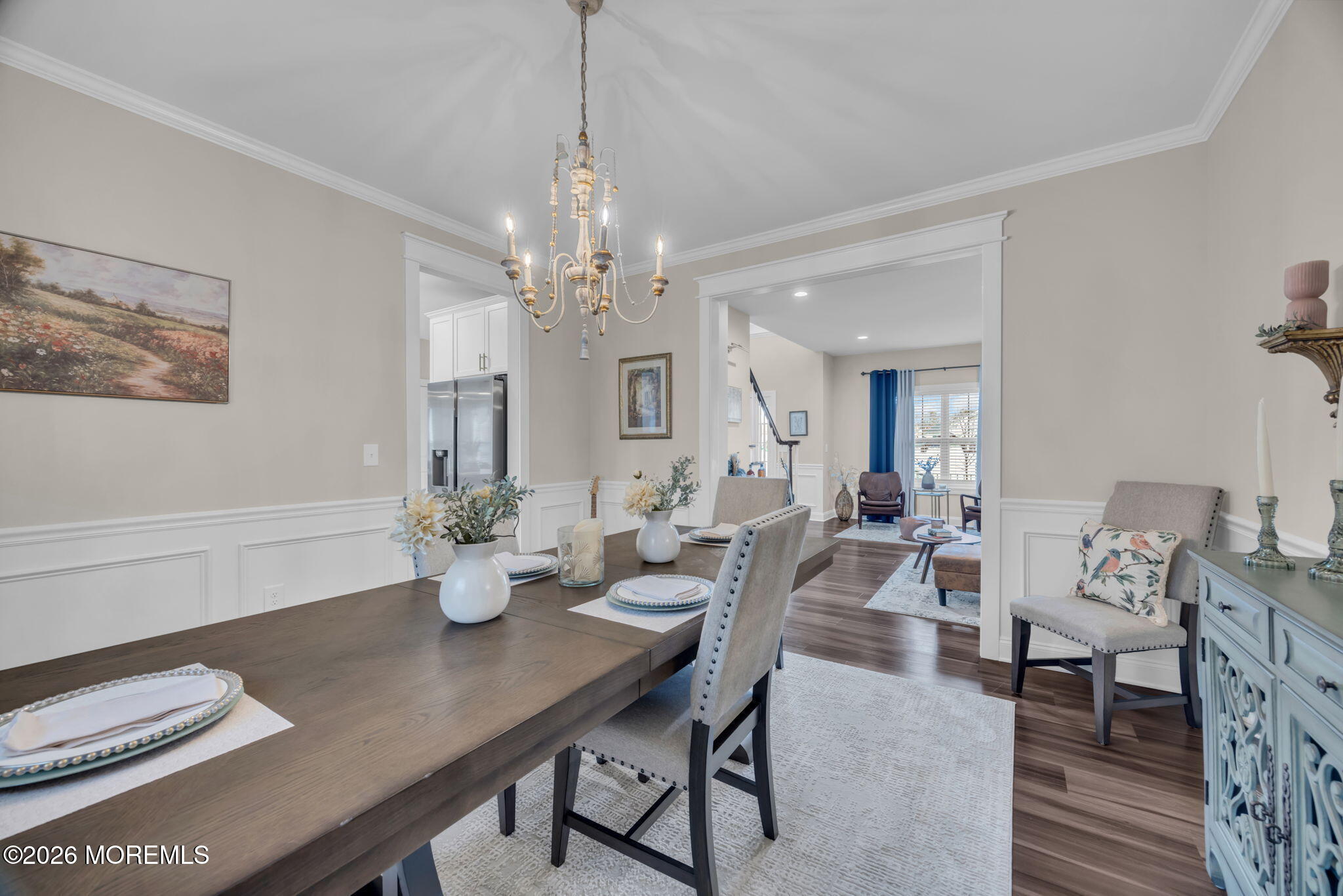 10 Tasha Lane Howell, NJ 07731 - Photo 29 of 44 a view of a dining room with furniture and chandelier