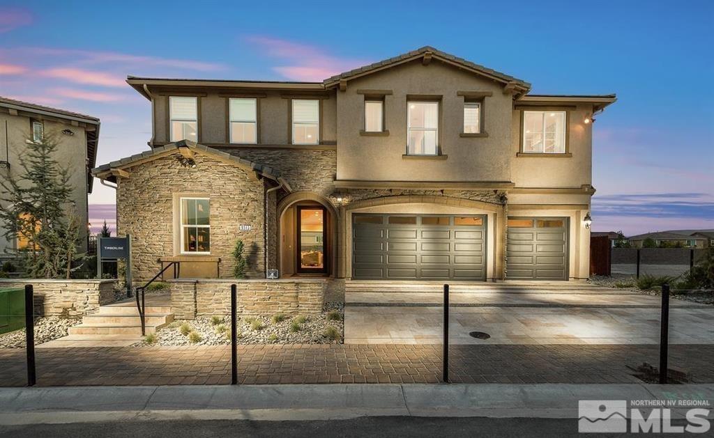 a front view of a house