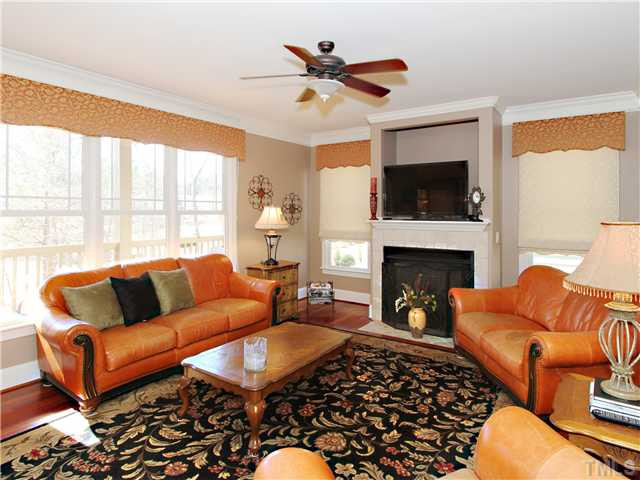 2816 Peachleaf Street Raleigh, NC 27614 - Photo 5 of 25 Cozy Family Room With a Gas Fireplace