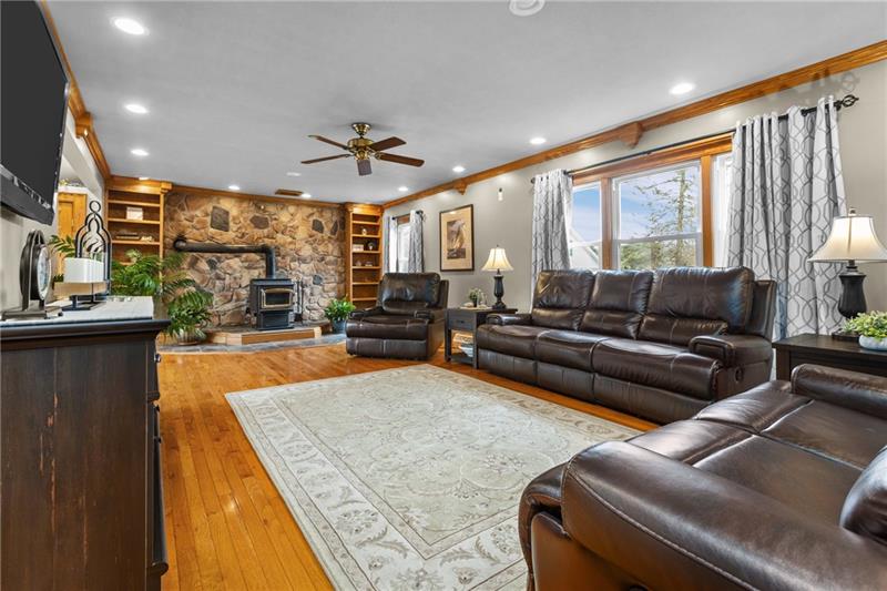 100 Daugherty Road Grove City, PA 16127 - Photo 17 of 48 a living room with furniture and a large window
