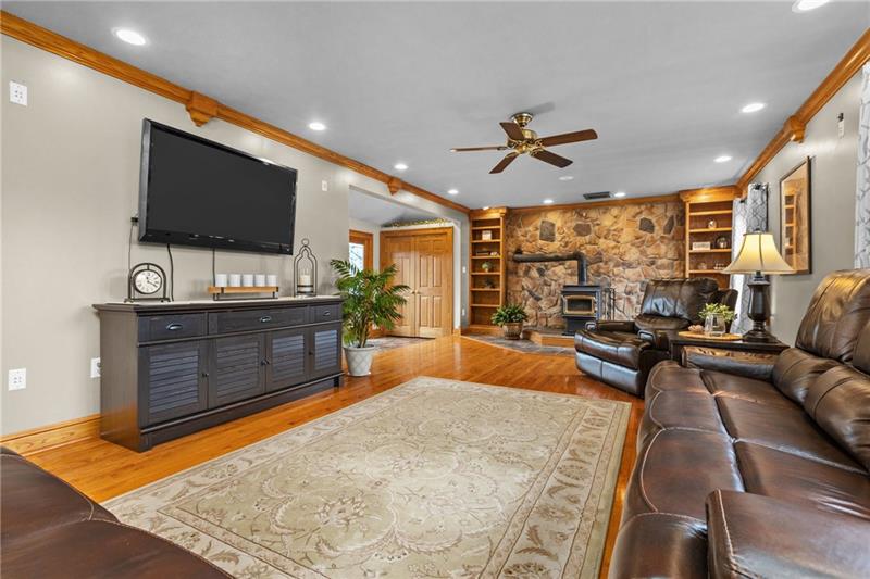 100 Daugherty Road Grove City, PA 16127 - Photo 18 of 48 a living room with furniture and a flat screen tv