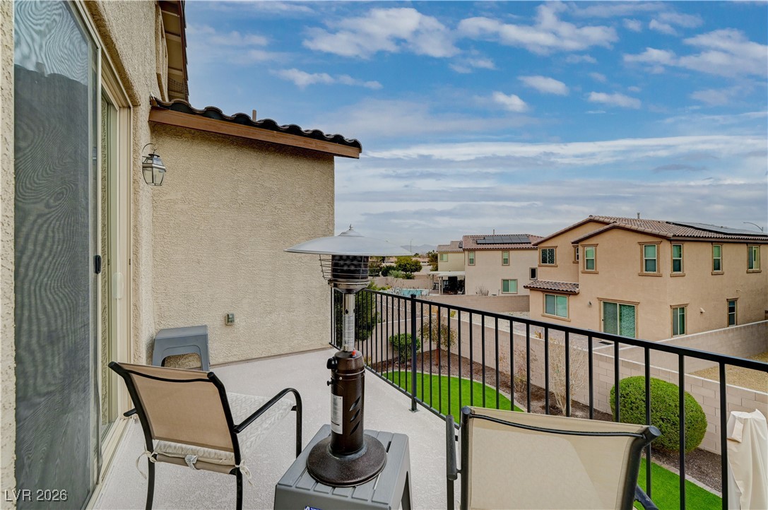 3826 Asia Road North Las Vegas, NV 89032 - Photo 22 of 30 Primary bedroom balcony with a residential view