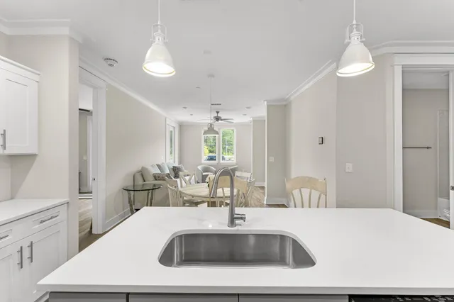 a close view of sink and tap