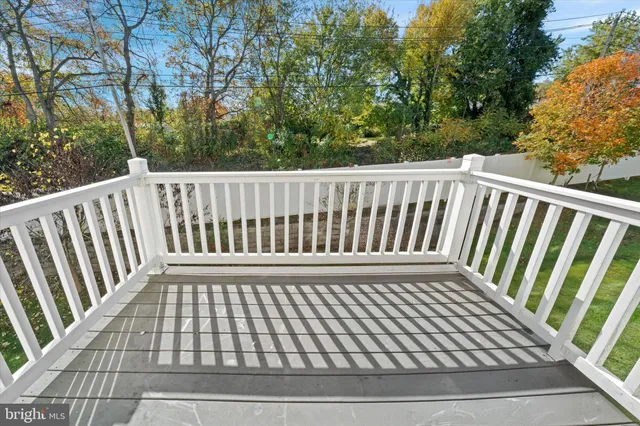 a view of a black gate