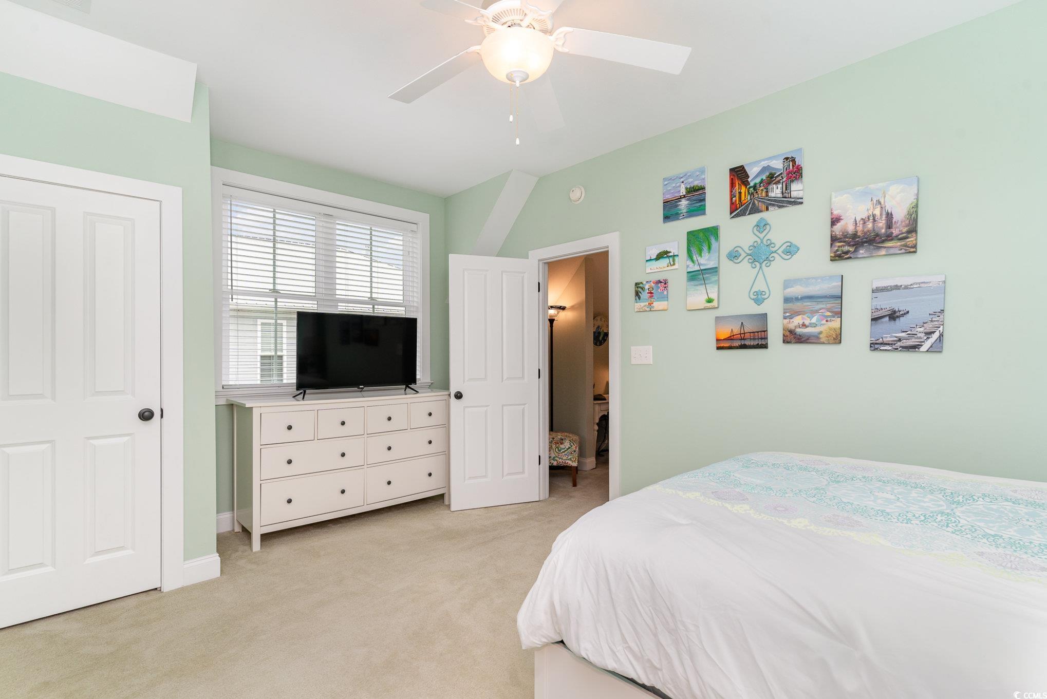 116 Lake Pointe Drive Murrells Inlet, SC 29576 - Photo 26 of 36 Carpeted bedroom featuring lofted ceiling and ceil