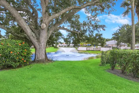 a view of backyard with green space