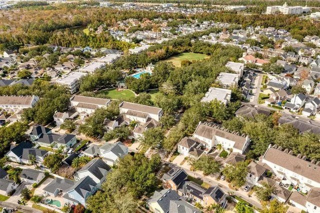 an aerial view of residential house with parking space