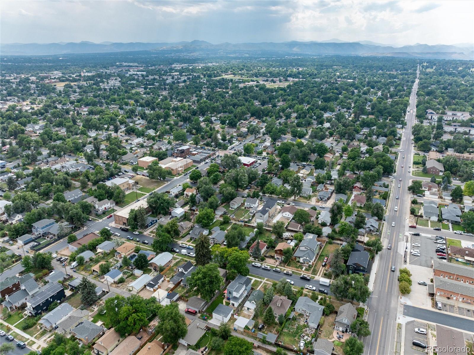 2568 Eaton Street Edgewater, CO 80214 - Photo 12 of 24 an aerial view of residential houses with city view