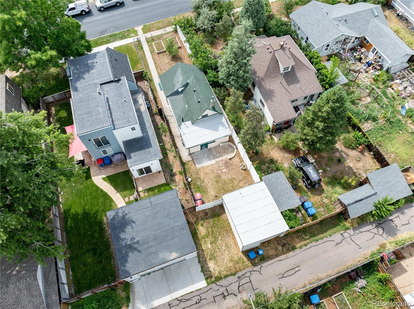 2568 Eaton Street Edgewater, CO 80214 - Photo 17 of 24 an aerial view of multiple houses with yard