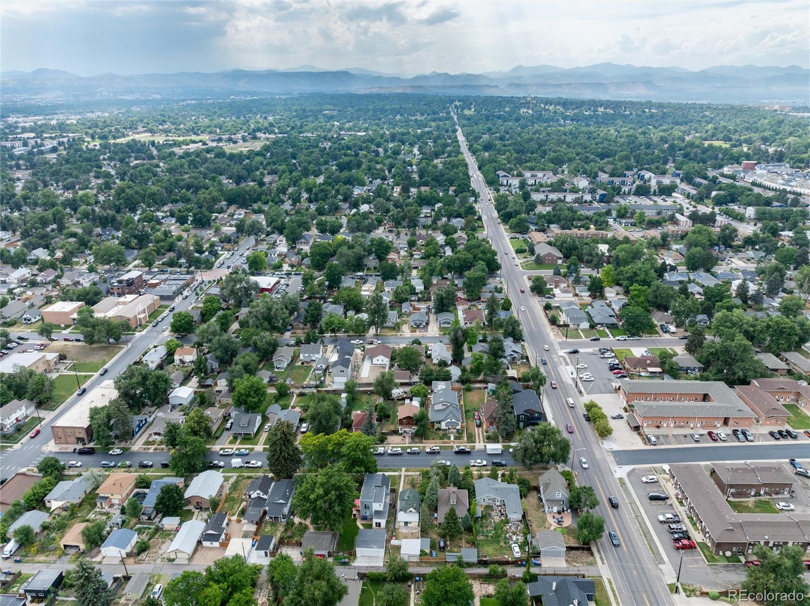 2568 Eaton Street Edgewater, CO 80214 - Photo 18 of 24 an aerial view of a city with lots of residential buildings