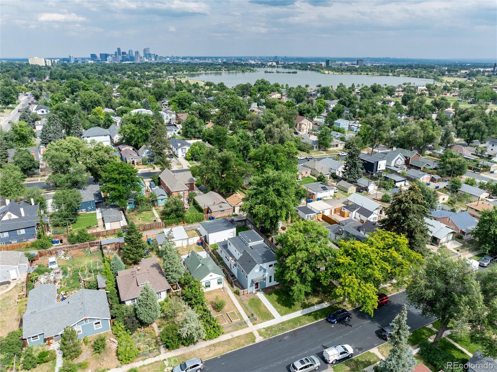 2568 Eaton Street Edgewater, CO 80214 - Photo 10 of 24 an aerial view of residential houses with outdoor space and trees
