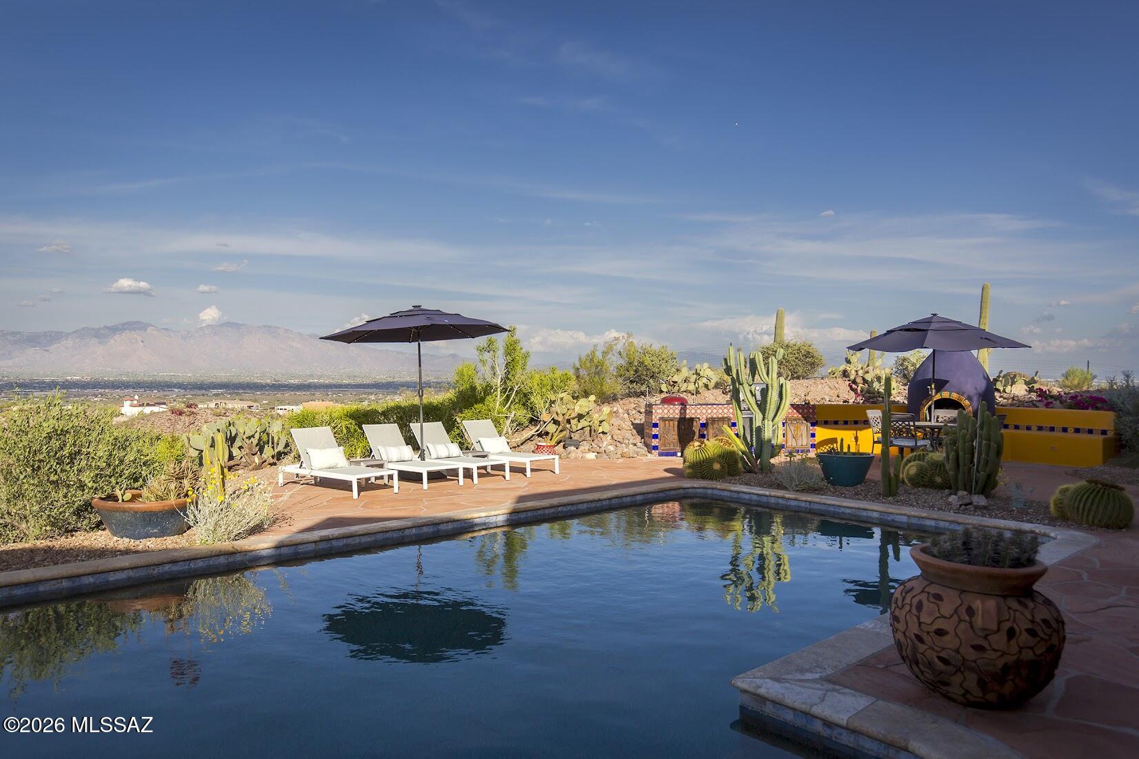 4811 North El Adobe Ranch Road Tucson, AZ 85745 - Photo 29 of 45 FROM POOL TO VIEWS