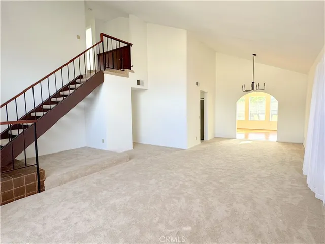 a view of empty room with a window