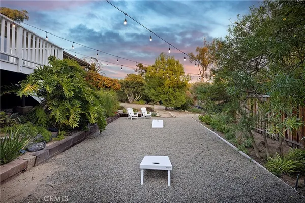a house view with a outdoor space