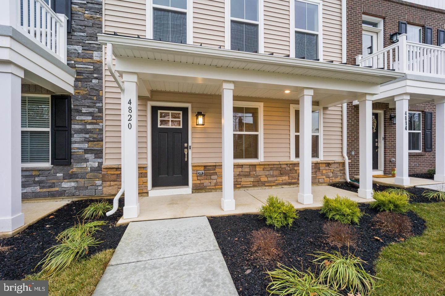 Covered entry 4820 Stump Rd,  close to Doylestown
