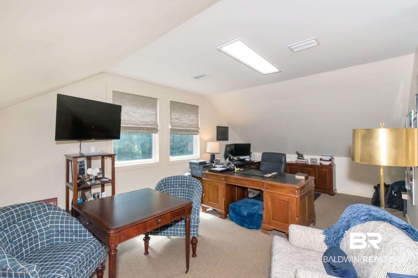 4810 Mums Court Mobile, AL 36608 - Photo 45 of 50 Carpeted office space featuring lofted ceiling