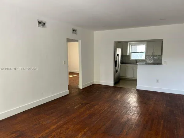 wooden floor in an empty room