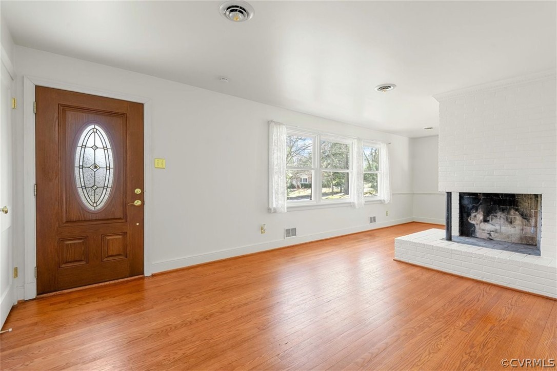 3928 Hickory Road Richmond, VA 23235 - Photo 8 of 49 Expansive Great Room with brick wood burning fireplace