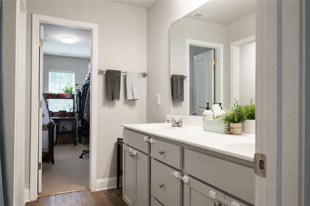 102 Ventura Street Anderson, SC 29621 - Photo 16 of 24 Double vanity offers practicality, enhancing the everyday routine in this well-appointed bathroom.