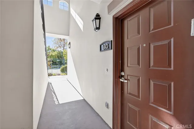 a view of an entryway with staircase