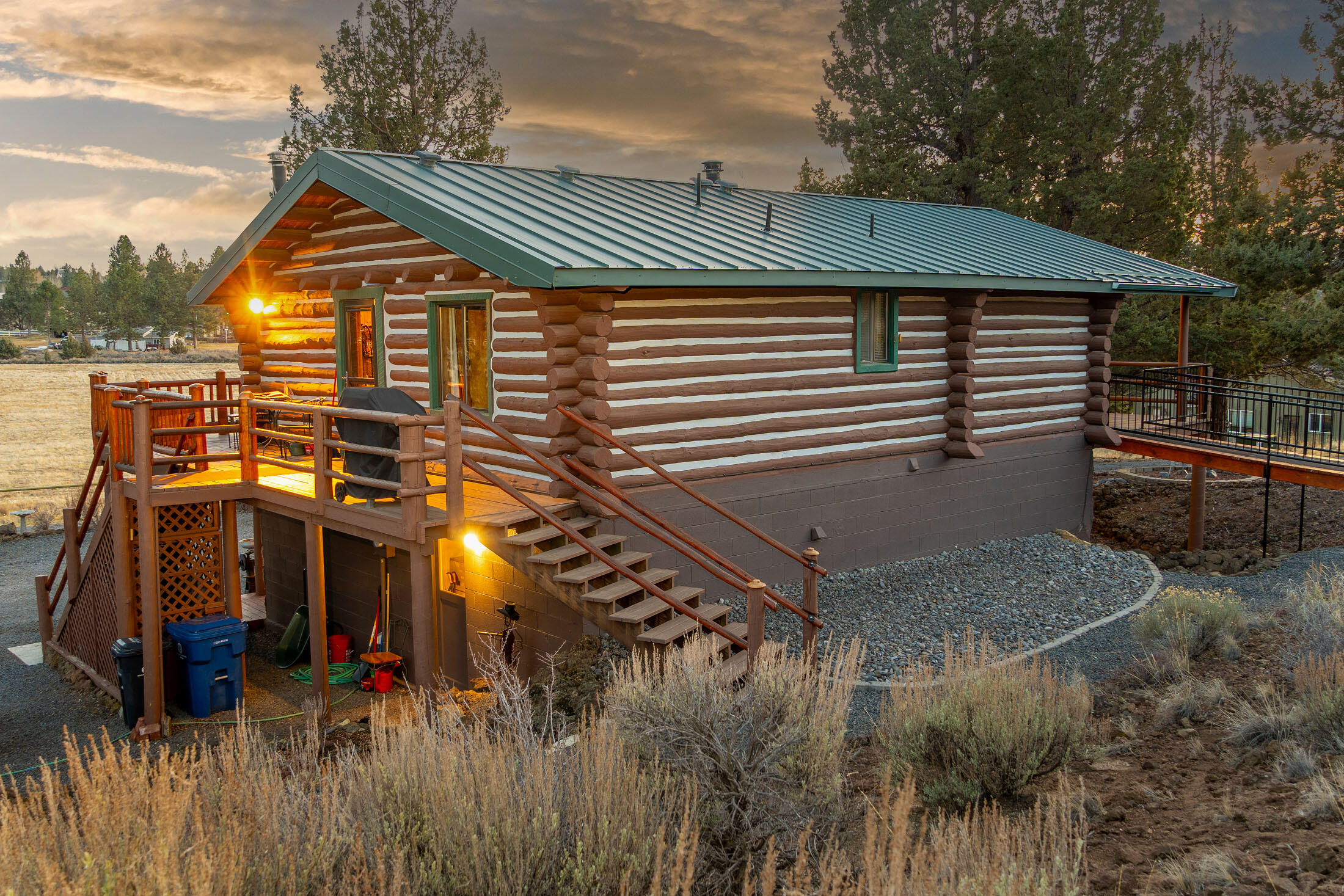 60384 Arnold Market Road Bend, OR 97702 - Photo 60 of 93 Log Home Back
