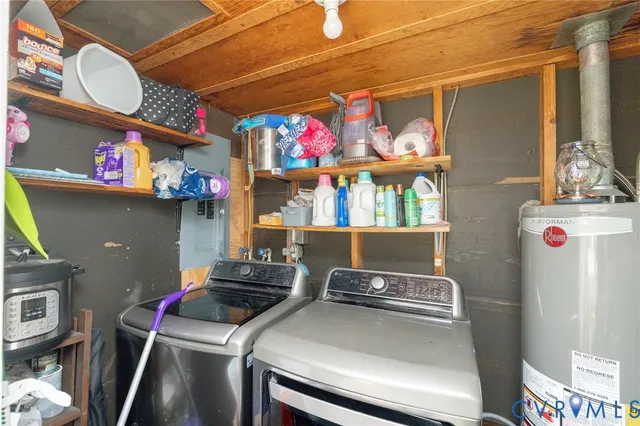 a view of storage and utility room
