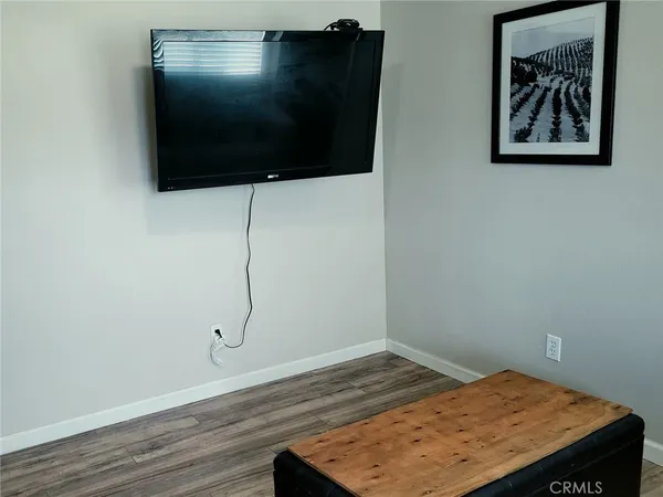 a flat screen tv on the wall