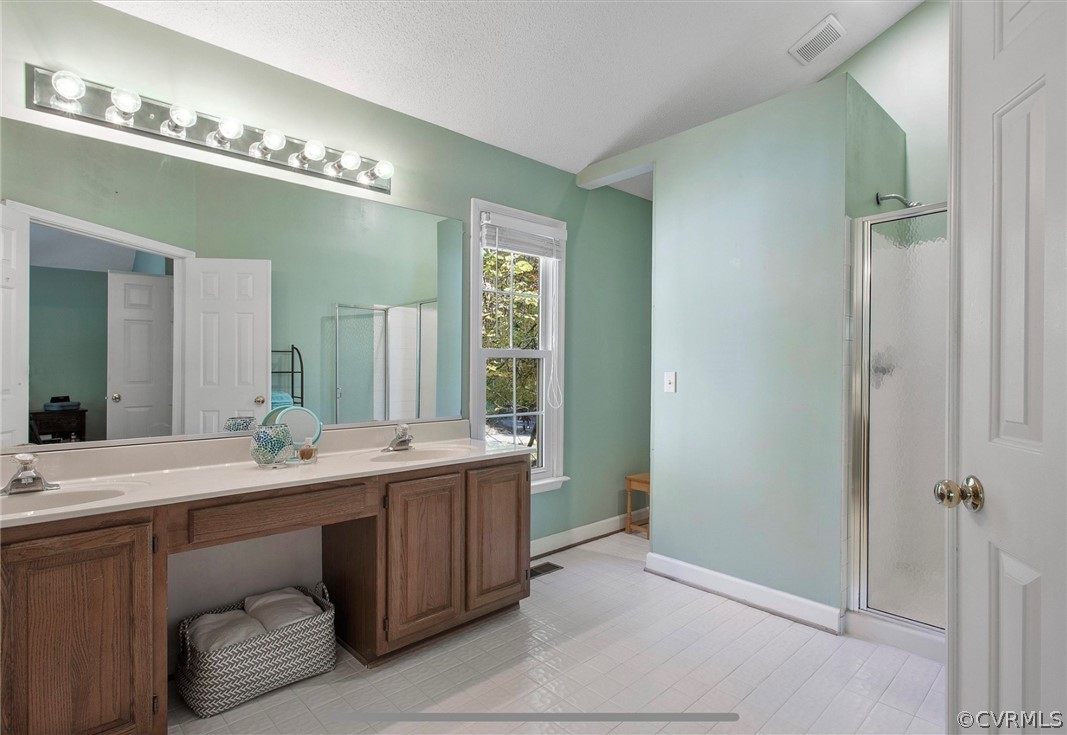 2804 Cove Ridge Road Midlothian, VA 23112 - Photo 20 of 28 a en suite bathroom with a double vanity sink and a mirror