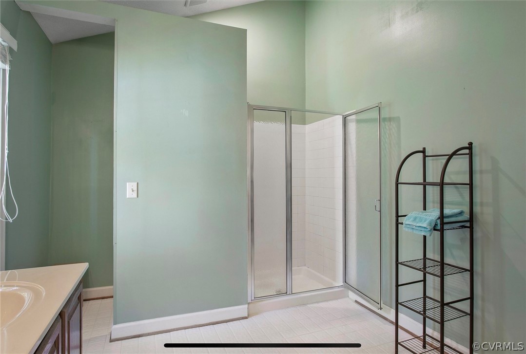 2804 Cove Ridge Road Midlothian, VA 23112 - Photo 21 of 28 a bathroom with a shower and a sink