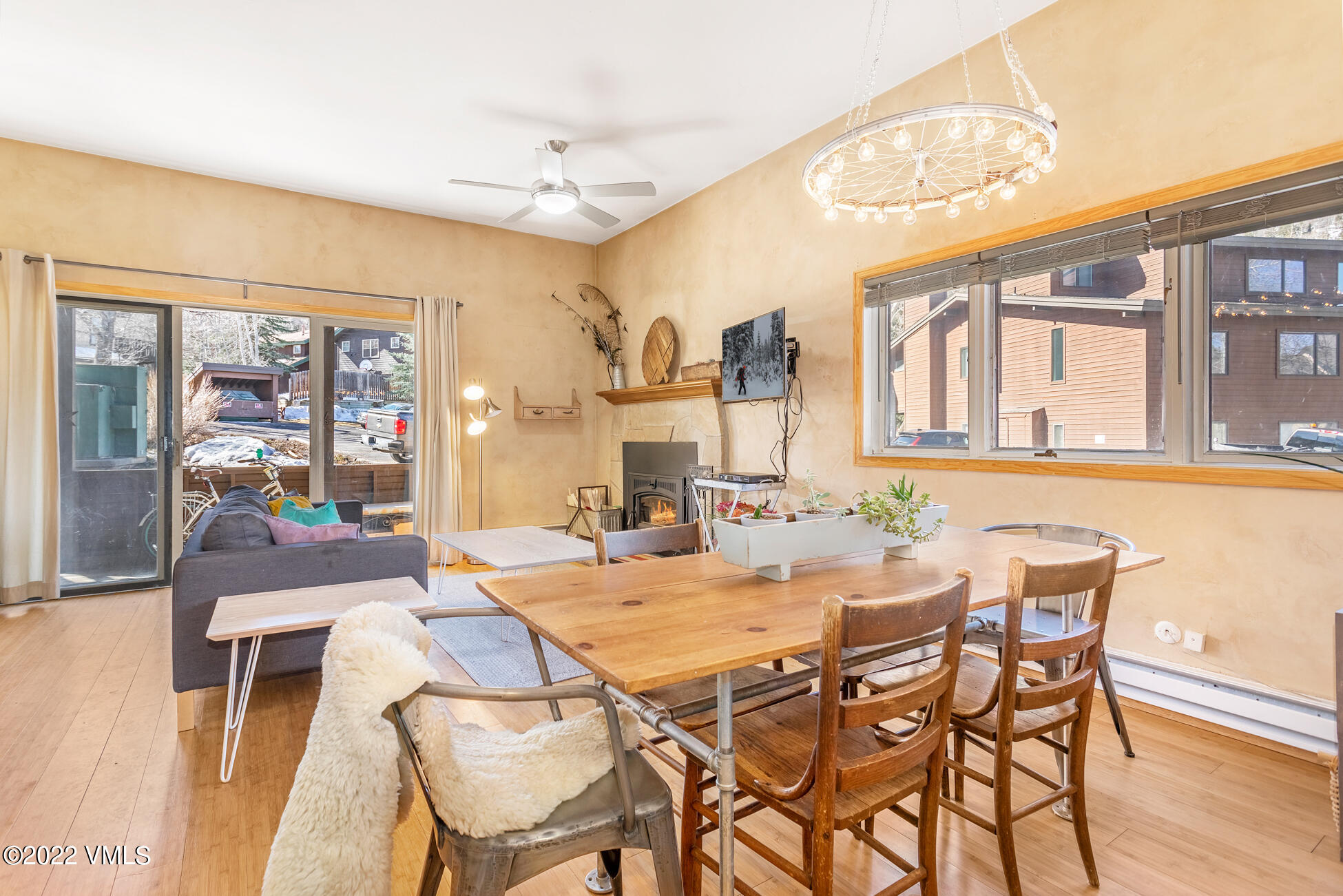 195 Gopher Road, Unit 39 Avon, CO 81620 - Photo 11 of 24 a view of a dining room with furniture and wooden floor