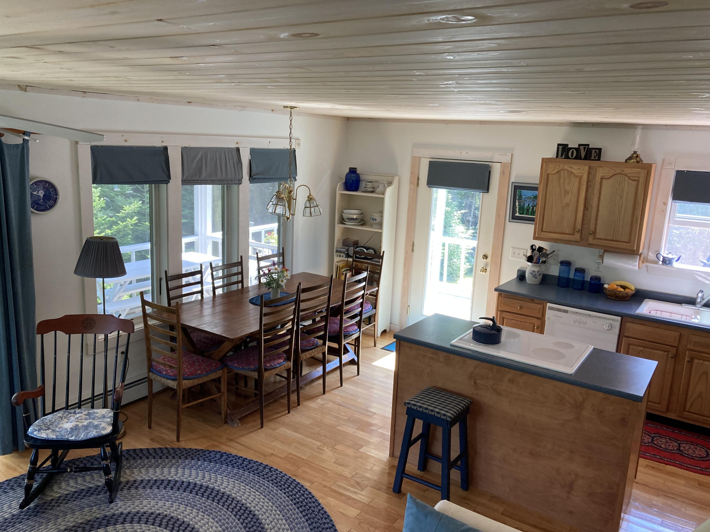207 Goods Point Road Steuben, ME 04680 - Photo 18 of 56 View from stairs into dining kitchen.