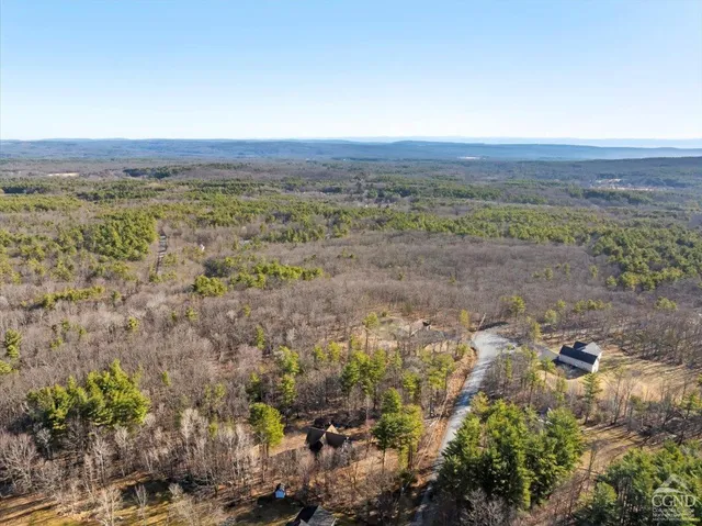 a view of a field with lots of bushes