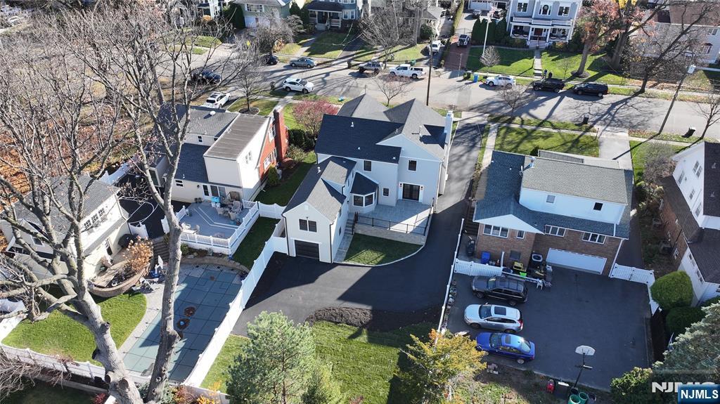 222 Ridge Road Rutherford, NJ 07070 - Photo 39 of 46 an aerial view of a house with a yard basket ball court and outdoor seating