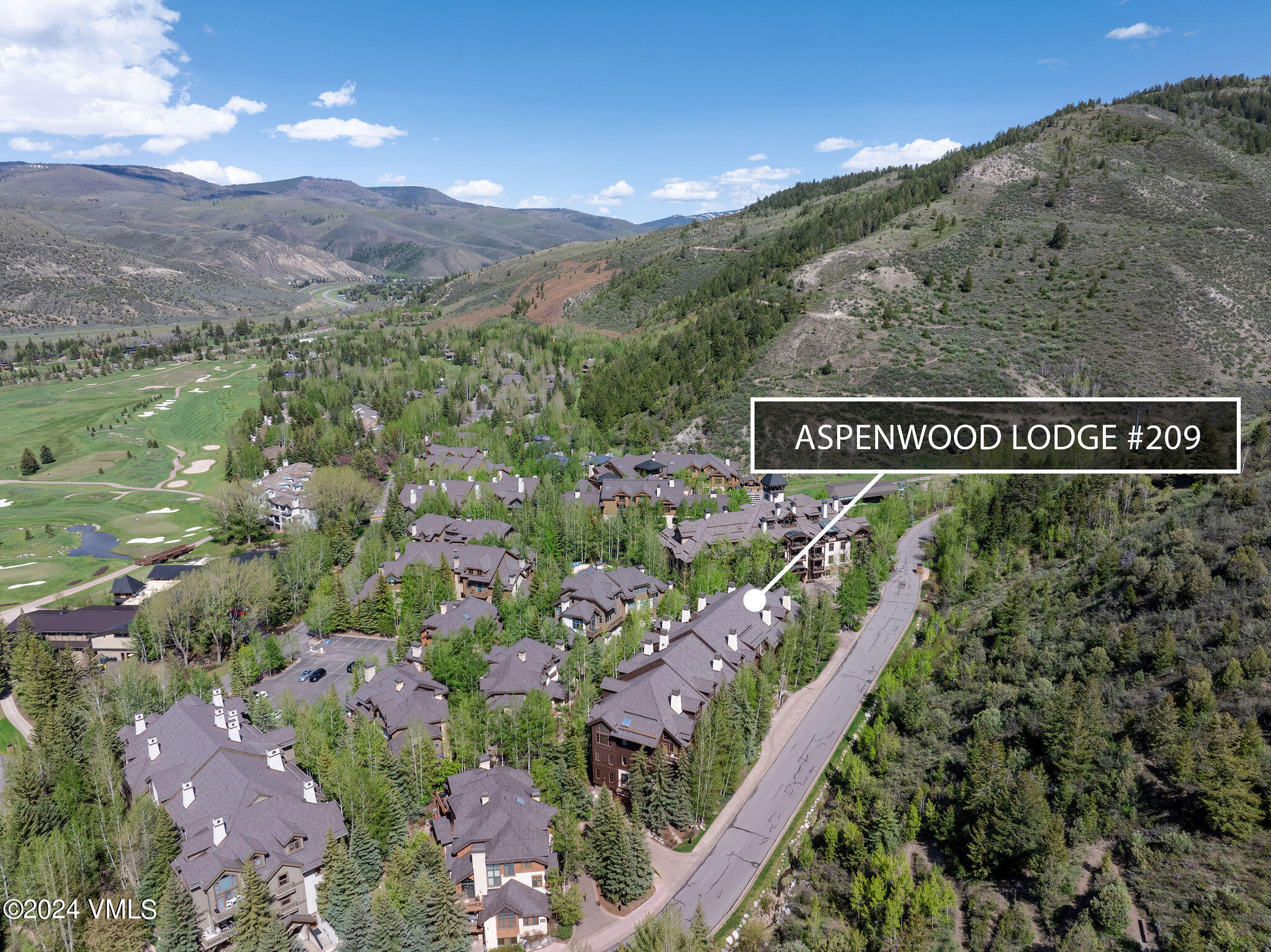 74 Cresta Road, Unit 209 Edwards, CO 81632 - Photo 12 of 13 aspenwood_lodge_209_aerial_b