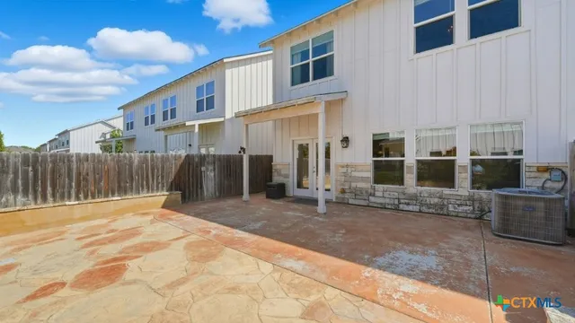 a backyard of a house