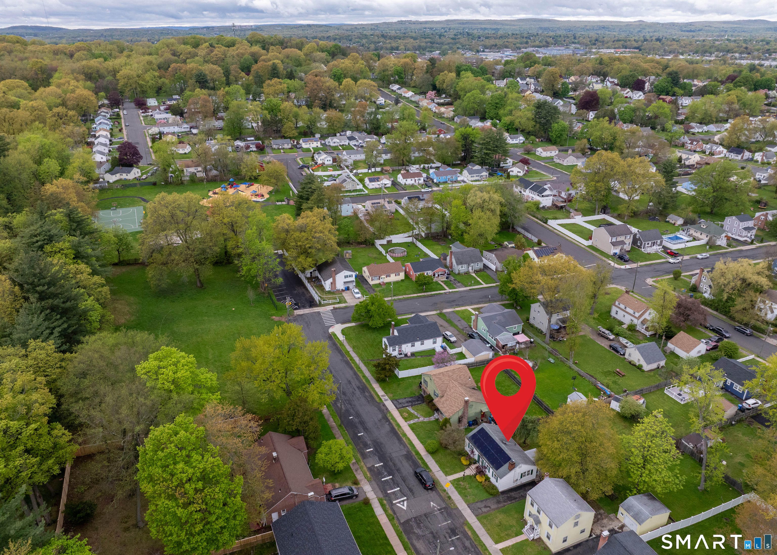 170 Amherst Street Hartford, CT 06106 - Photo 24 of 24 an aerial view of residential houses with outdoor space and street view