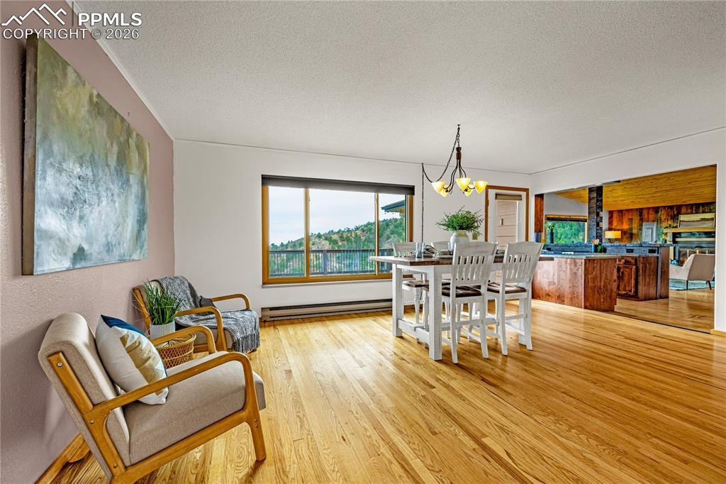 845 Crystal Park Road Manitou Springs, CO 80829 - Photo 16 of 50 a living room with furniture and a wooden floor