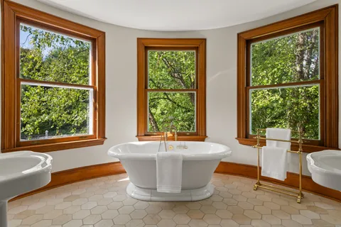 a view of a living room and a window