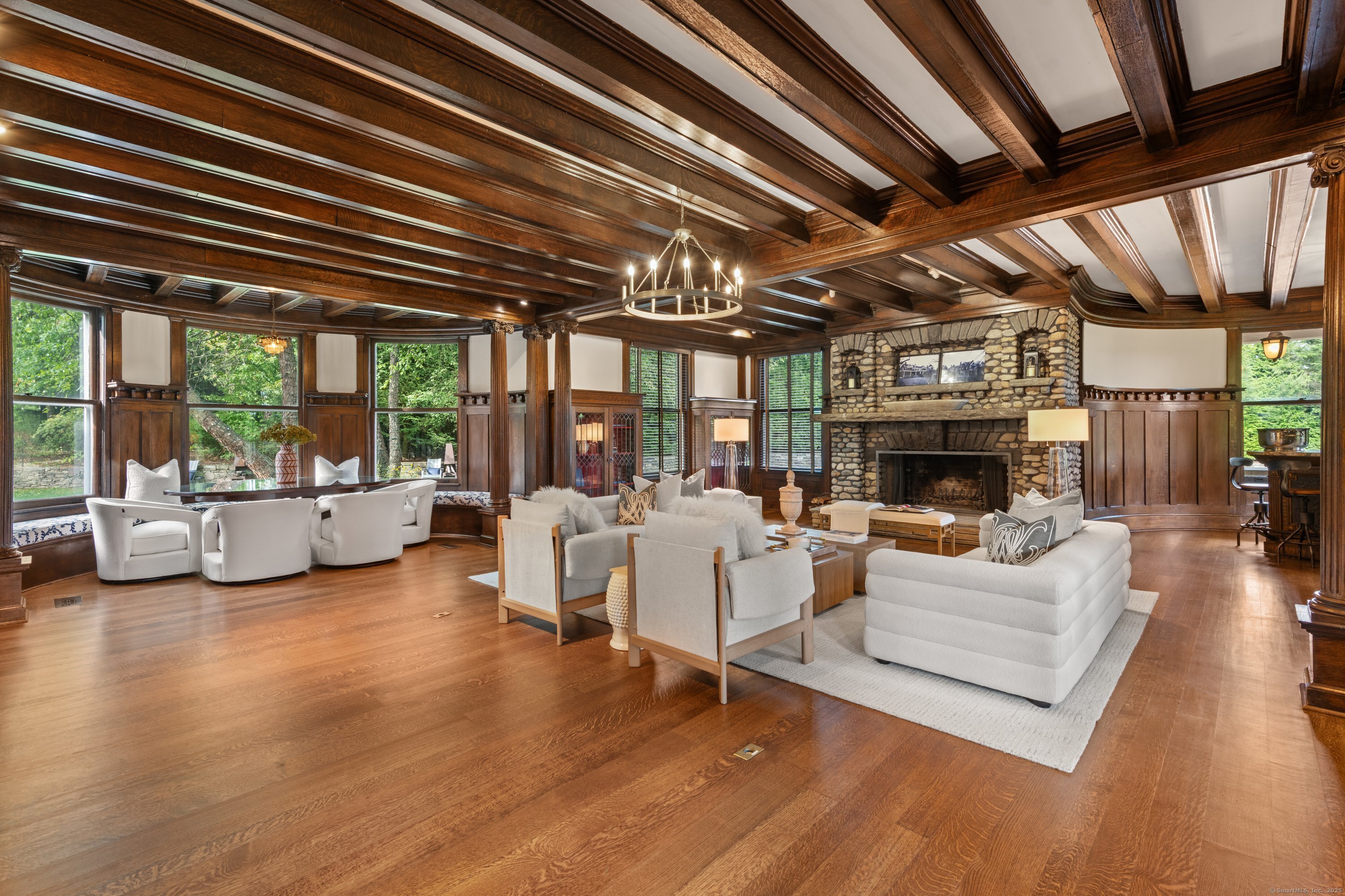 249 Greens Farms Road Westport, CT 06880 - Photo 4 of 40 a living room with furniture and a fireplace