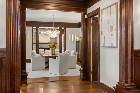 a view of living room with furniture and windows