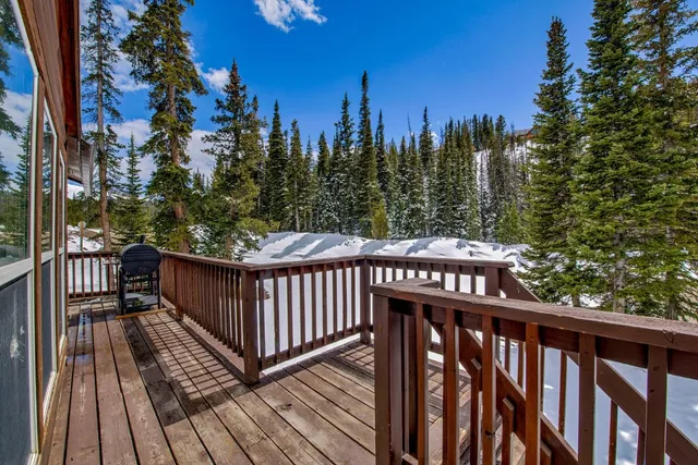 a view of balcony with wooden floor and outdoor space