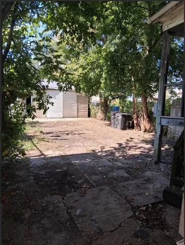 a street view covered with snow