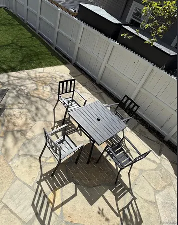 a view of a roof deck