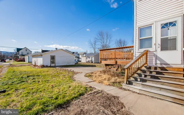 a view of outdoor space and deck